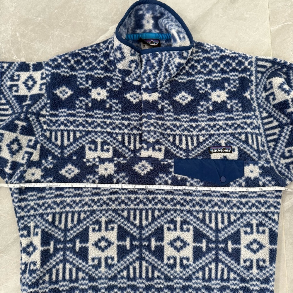 Men’s Vintage Patagonia Synchilla Nordic Fisher Snap-T Pullover Jacket Small - Picture 15 of 16